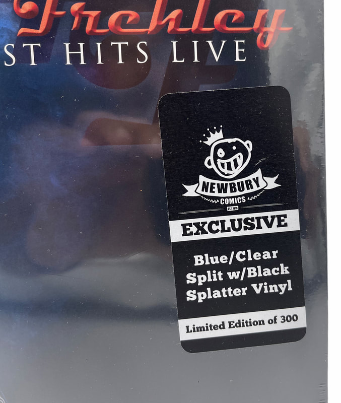 Ace Frehley Greatest Hits Live Exclusive Blue/Clear Black Splatter 